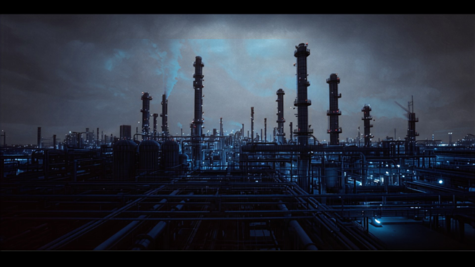 Planta de refinación del sector energético